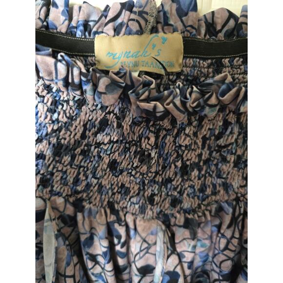 New Anthropologie Keshika Ruffled Midi Skirt Mynah's Reynu Taandon $178 SMALL - Picture 4 of 6